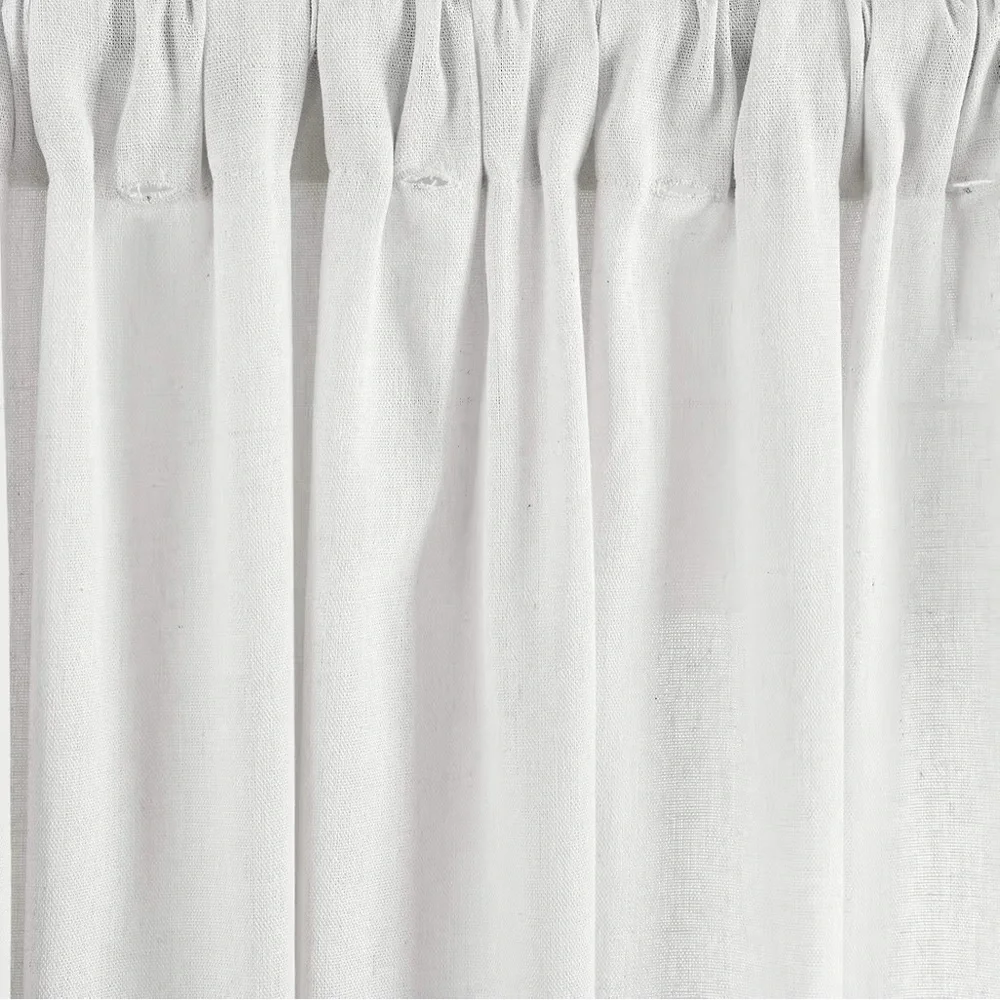 Lush Decor Boho Pom Pom Tassel Linen Textured Window Curtain Panel, Single panel